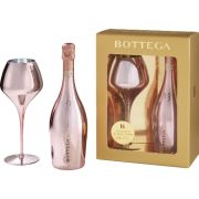 Bottega - Prosecco Pink Gold Rose in Geschenkverpackung mit 1 Glas - 0.75L