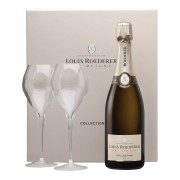 Louis Roederer - Collection 245 in Geschenkverpackung mit 2 Gläsern - 0.75L