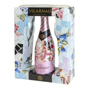 Vilarnau - Brut Rosé Delicat Reserva in Geschenkverpackung mit 2 Gläsern - 0.75L