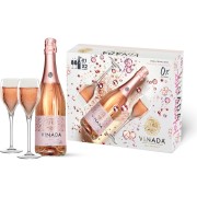 Vinada - Tinteling Tempranillo Rosé in Geschenkverpackung mit 2 Gläsern - 0.75L